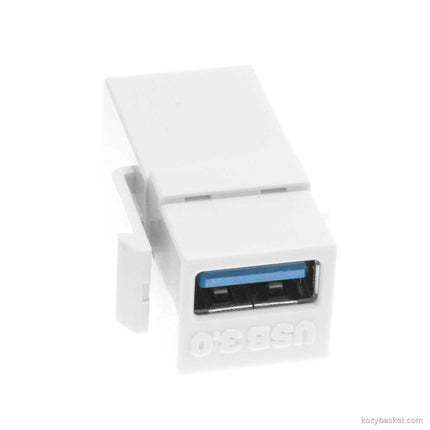 Keystone Jack-USB 3.0 A Female to A Female Coupler Adapter wall plate
