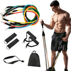 11 Pack Resistance Bands Stackable Exercise Bands Home Workouts Physical Therapy Gym Training