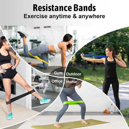 5 Pcs Resistance Bands Exercise Bands Resistance Bands Set Workout Bands Leg Yoga Bands 5