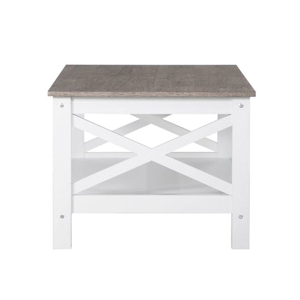 Coastal Coffee Table in White and Grey 3