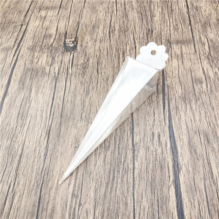 10 Pack of Clear Pyramid Triangle Shaped Small Clear Gift Box - Bomboniere Jewelry Gift Party Favor Model Candy Chocolate Soap Box 5