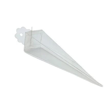 10 Pack of Clear Pyramid Triangle Shaped Small Clear Gift Box - Bomboniere Jewelry Gift Party Favor Model Candy Chocolate Soap Box 6