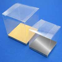 10 Pack of  12cm Square Cube Box - Large Bomboniere Exhibition Gift Product Showcase Clear Plastic Shop Display Storage Packaging Box 2
