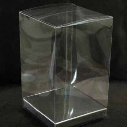 10 Pack of 5x8cm Clear PVC Plastic Folding Packaging Small rectangle/square Boxes for Wedding Jewelry Gift Party Favor Model Candy Chocolate Soap Box 4