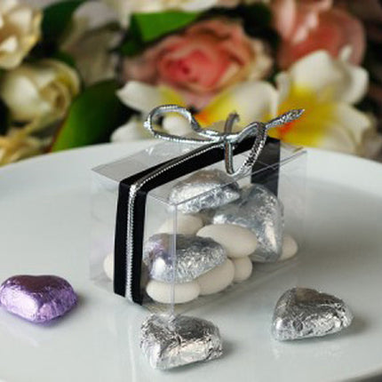 10 Pack of 5x8cm Clear PVC Plastic Folding Packaging Small rectangle/square Boxes for Wedding Jewelry Gift Party Favor Model Candy Chocolate Soap Box 7