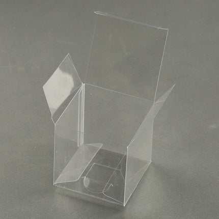 10 Pack of 8x8x10cm Clear PVC Plastic Folding Packaging Small rectangle/square Boxes for Wedding Jewelry Gift Party Favor Model Candy Chocolate Soap Box 3