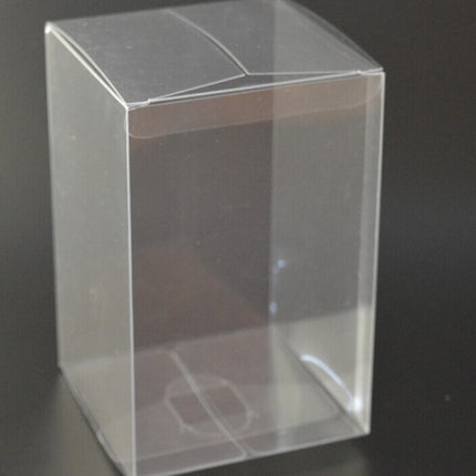 10 Pack of 8x8x10cm Clear PVC Plastic Folding Packaging Small rectangle/square Boxes for Wedding Jewelry Gift Party Favor Model Candy Chocolate Soap Box 4