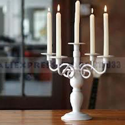 10 pack white wax 20cm taper church house vigil candleabra candle 2CM WIDE 3