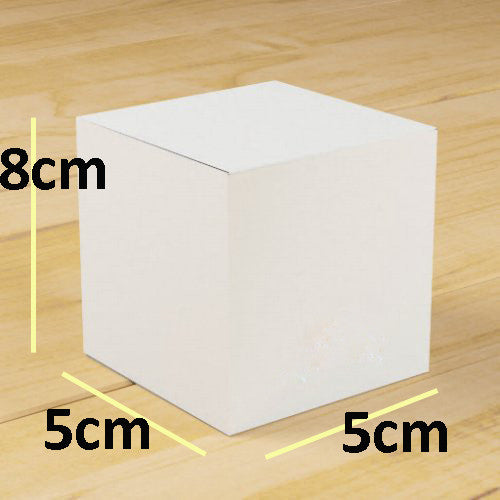 10 Pack of White 5x5x8cm Square Cube Card Gift Box - Folding Packaging Small rectangle/square Boxes for Wedding Jewelry Gift Party Favor Model Candy Chocolate Soap Box 2