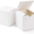 10 Pack of White 5cm Square Cube Card Gift Box - Folding Packaging Small rectangle/square Boxes for Wedding Jewelry Gift Party Favor Model Candy Chocolate Soap Box