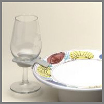 20 Pack Of 75mm White Wine Glass Dinner Lunch Plate Clip Holder - Stand Up Buffet Party  - Promotion Merchandise Gift 4