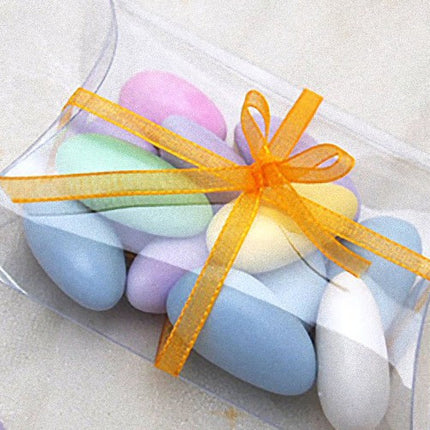 50 Pack of Pillow Rectangle Shaped Gift Box - Wedding or Product Bomboniere Jewelry Gift Party Favor Model Candy Chocolate Soap Box 3