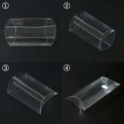 50 Pack of Pillow Rectangle Shaped Gift Box - Wedding or Product Bomboniere Jewelry Gift Party Favor Model Candy Chocolate Soap Box 9