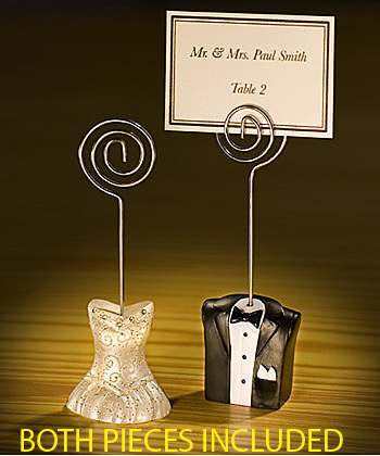 10 Pack of 5 Bride 5 Groom Wedding Name Card Place Stand - Wedding Table Decoration Bomboniere Favour Gift 2