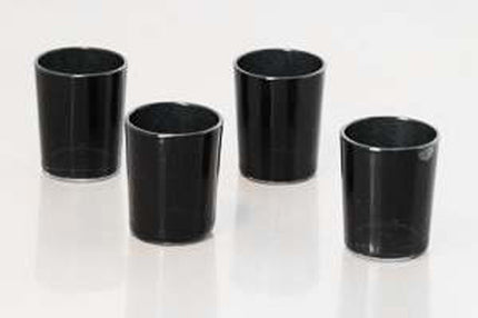 20 Pack Black Matt Tealight Candle Holder 6.5cm Festival Decor Wedding Propose Parties Holiday and Home Decor 6