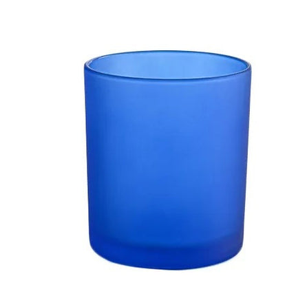 10 Pack Blue Frosted Glass Votive Tealight Candle Holders House Party Centerpiece Xmas Wedding Decor Glass Candlestick Party Decorations Bridal Baby Shower Event 3
