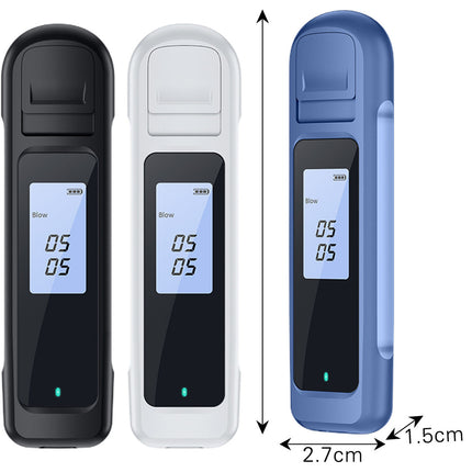 Alcohol Breathalyzer Drink Tester DUI LCD Breath Analyzer Handbag Pocket Size BLACK - FREE POST 2
