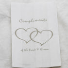 100 Pack Wedding Cake Bags Greaseproof Wax Paper Slice Take Home Favour Silver Heart n Message