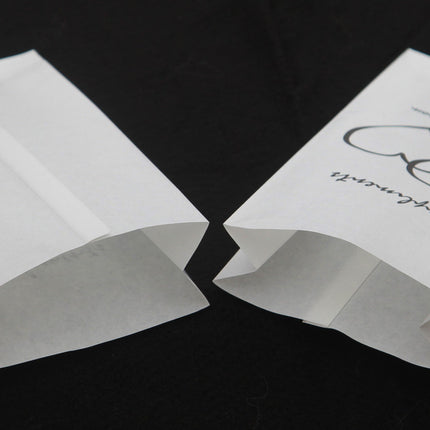 150 Pack Wedding Cake Bags Greaseproof Wax Paper Slice Take Home Favour Heart n Message 6