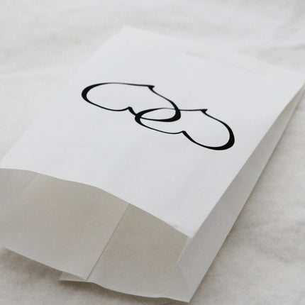 200 Pack Wedding Cake Bags Greaseproof Wax Paper Slice Take Home Favour Large Heart 4