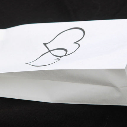 50 Pack Wedding Cake Bags Greaseproof Wax Paper Slice Take Home Favour Large Heart 2