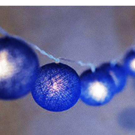 20 Ball Dark Blue 3m String Light Battery Box 5cm Cotton Ball  Christmas Birthday Boy Special Occasion Decoration 3