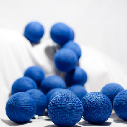 20 Ball Dark Blue 3m String Light Battery Box 5cm Cotton Ball  Christmas Birthday Boy Special Occasion Decoration 7