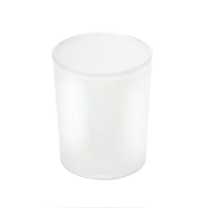 10 Pack Frosted White Glass Votive Candle Holders for Candle Making Kit Tealight Candles Cup Home Decoration 8