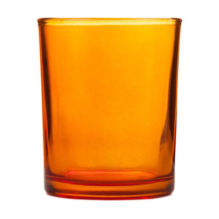 10 Pack Orange Glass Votive Tealight Candle Holders House Party Centerpiece Xmas Wedding Decor Glass Candlestick Party Decorations Bridal Baby Shower Event 6