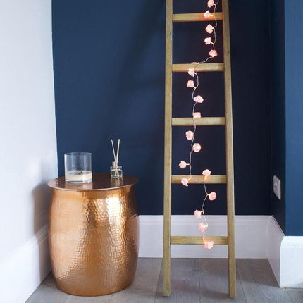 20 Pink Rose 3D Fairy Lights 3M String, Battery (AA) Indoor & Outdoor Decorations Wedding Valentines Romantic Room Table Lighting 7