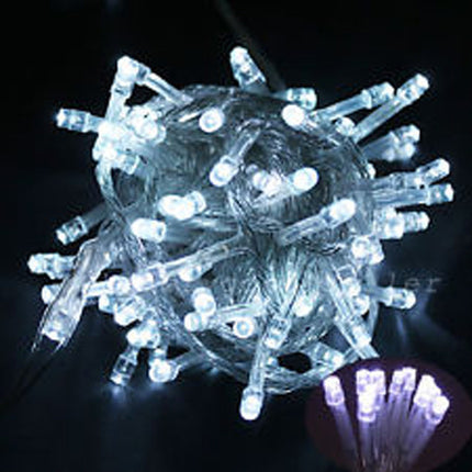 1 Set of 20 LED Plain Artic White Bulb Battery Powered String Lights Christmas Gift Home Wedding Party Bedroom Decoration Table Centrepiece 2