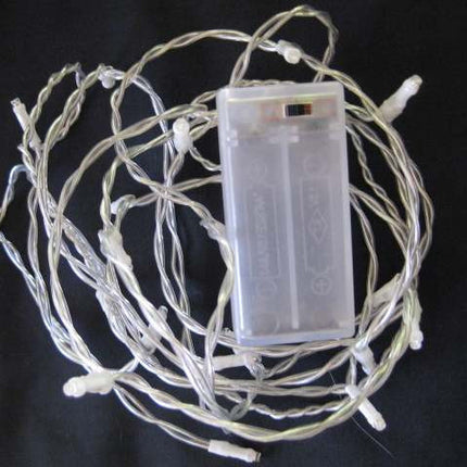 1 Set of 20 LED Plain Artic White Bulb Battery Powered String Lights Christmas Gift Home Wedding Party Bedroom Decoration Table Centrepiece 4