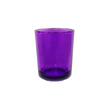 10 Pack Purple Glass Votive Tealight Candle Holders House Party Centerpiece Xmas Wedding Decor Glass Candlestick Party Decorations Bridal Valentines Event