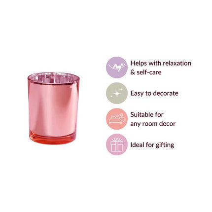 10 Pack Rose Gold Pink Votive Tealight Candle Holders Valentines Day Mercury  Wedding Decor Glass Candlestick Party Decorations Bridal Baby Shower Event 6