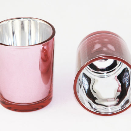 10 Pack Rose Gold Pink Votive Tealight Candle Holders Valentines Day Mercury  Wedding Decor Glass Candlestick Party Decorations Bridal Baby Shower Event 7