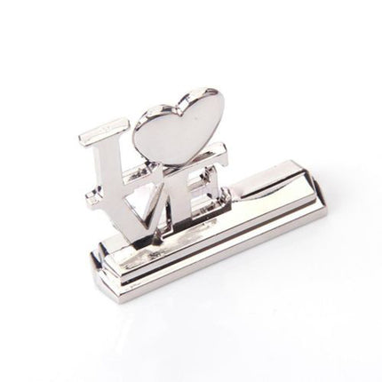 Wedding Name Card Place Stand Silver LOVE Letters - Wedding Anniversary or Engagement Party 10 pack 3