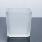 10 Pack Square Cube Frosted Glass 5cm Tealight Candle Holder Festival Decor Wedding Propose Parties Holiday and Home Decor