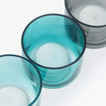10 Pack Turquoise Glass Votive Tealight Candle Holders House Party Centerpiece Xmas Wedding Decor Glass Candlestick Party Decorations Bridal Baby Shower Event 3