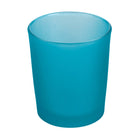 10 Pack Turquoise Frosted Glass Votive Tealight Candle Holders House Party Centerpiece Xmas Wedding Decor Glass Candlestick Party Decorations Bridal Baby Shower Event