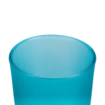 10 Pack Turquoise Frosted Glass Votive Tealight Candle Holders House Party Centerpiece Xmas Wedding Decor Glass Candlestick Party Decorations Bridal Baby Shower Event 3