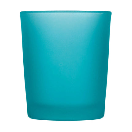 20 Pack Turquoise Frosted Glass Votive Tealight Candle Holders House Party Centerpiece Xmas Wedding Decor Glass Candlestick Party Decorations Bridal Baby Shower Event 4