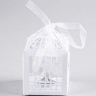 50 Piece Pack - White Dove Bird Heart Wedding Bomboniere Favor Lolly Gift Card Box