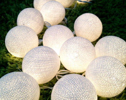 20 White 5cm Ball battery string LED - wedding party home event decoration 2
