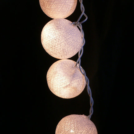 20 White 5cm Ball battery string LED - wedding party home event decoration 3