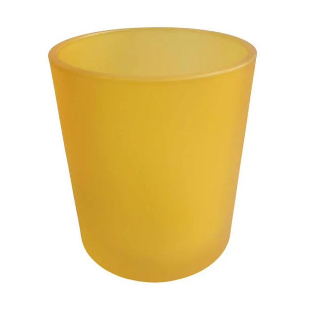 10 Pack Yellow Frosted Glass Votive Candle Holders Table Centreoieces  Xmas Wedding Anniversary Event Recption Party Function or Home Decor 2