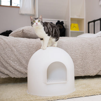 PIDAN Igloo Cat Litter Box - White 5
