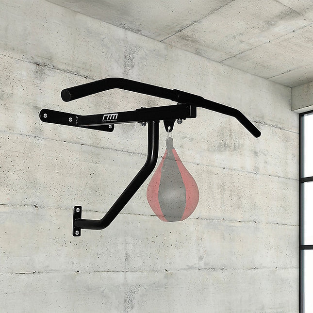 Wall Chin Up & Pull Up Bar with Punching Bag and Speedball Station Combo 2