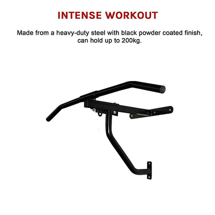 Wall Chin Up & Pull Up Bar with Punching Bag and Speedball Station Combo 10