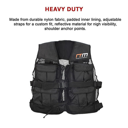 20LBS Weighted Weight Gym Exercise Training Sport Vest 9