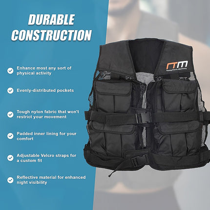 20LBS Weighted Weight Gym Exercise Training Sport Vest 8
